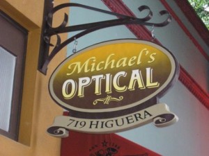 San Luis Obispo Optical Store Sign